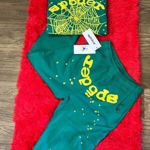 Spider Green and Yellow Men's Hoodie